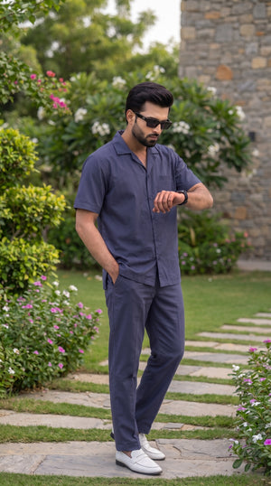 Slate Blue Modern Utility Co-ord Set