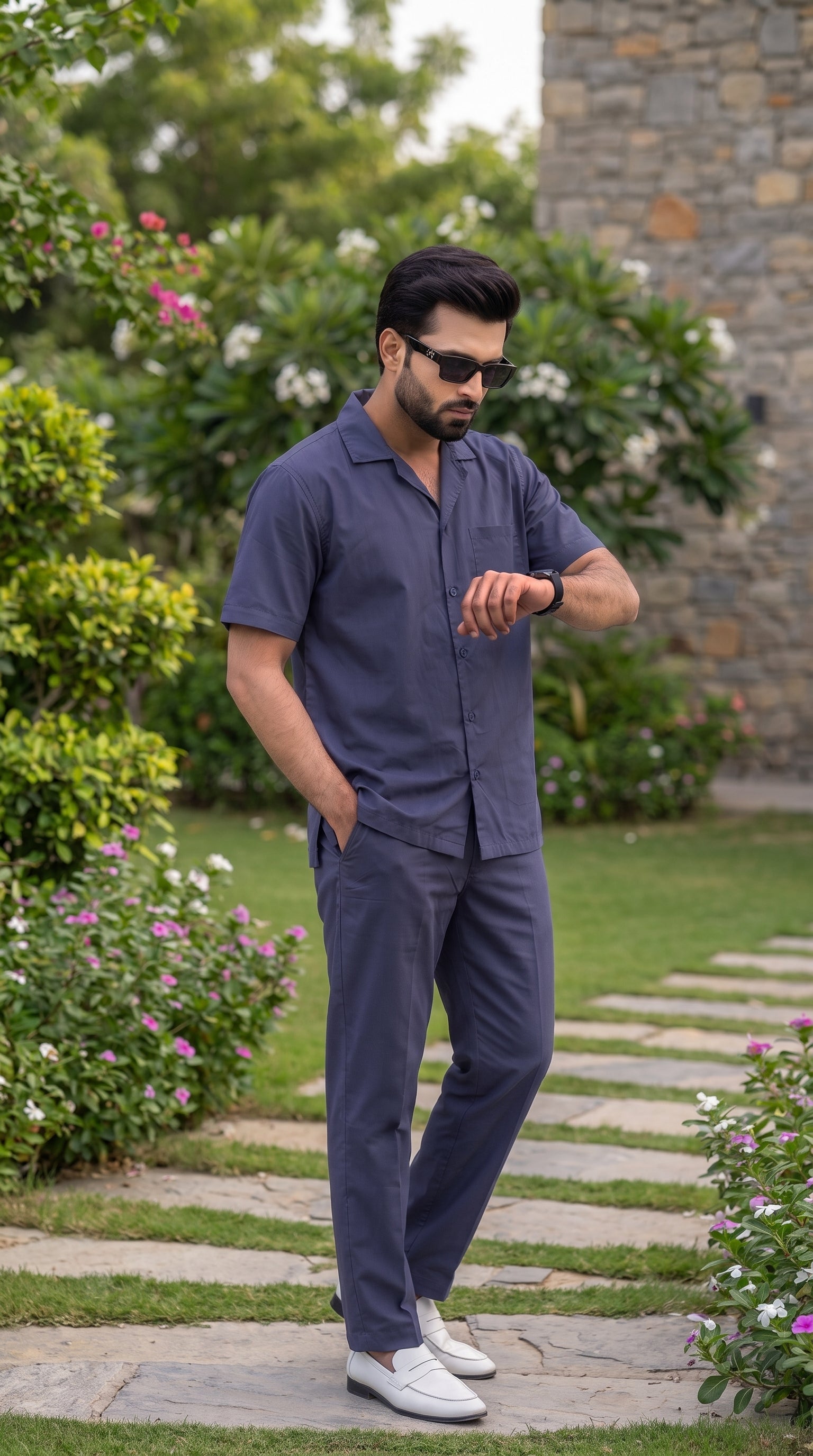 Slate Blue Modern Utility Co-ord Set