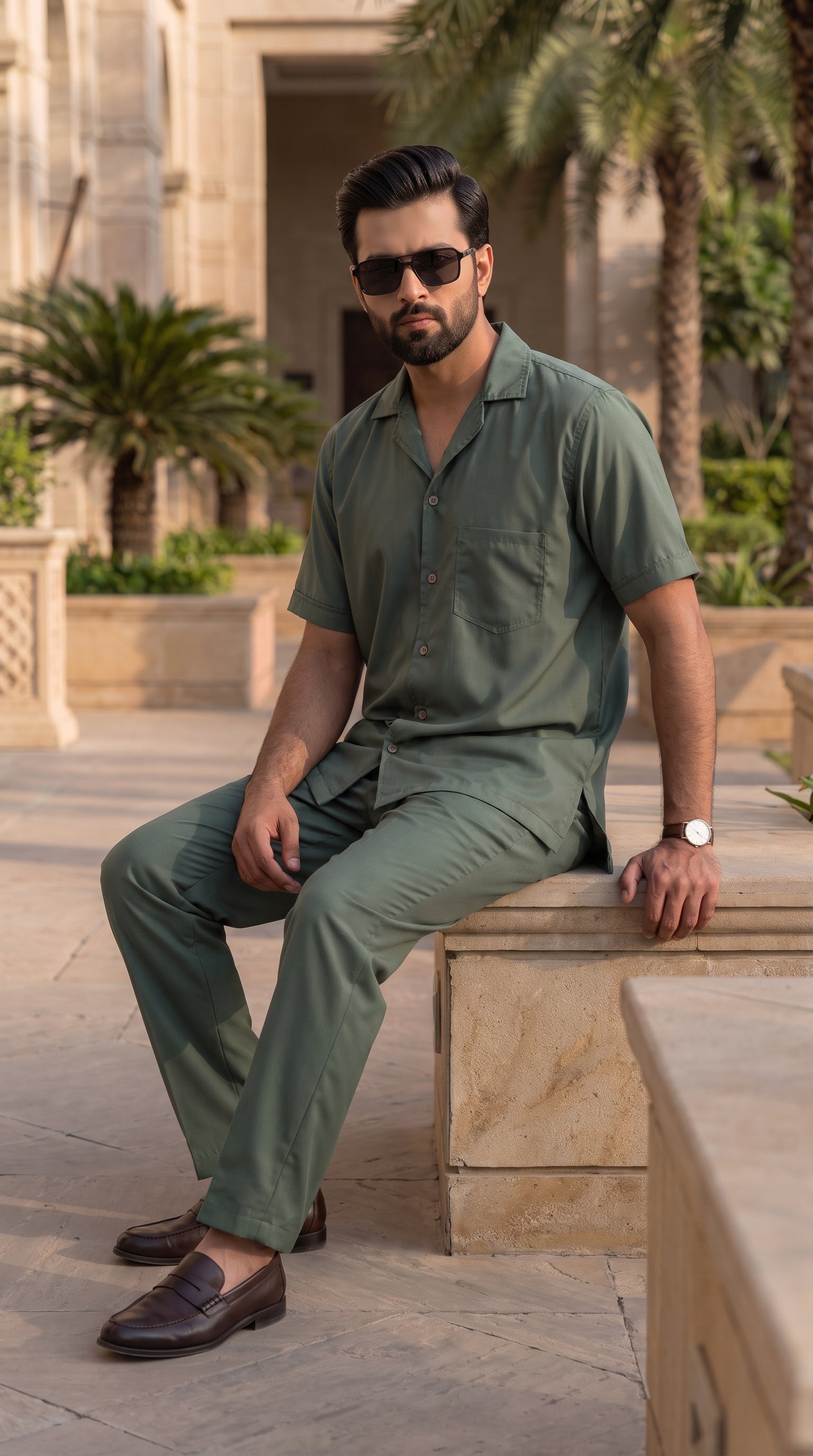 Sage Green Resortwear Co-ord Set
