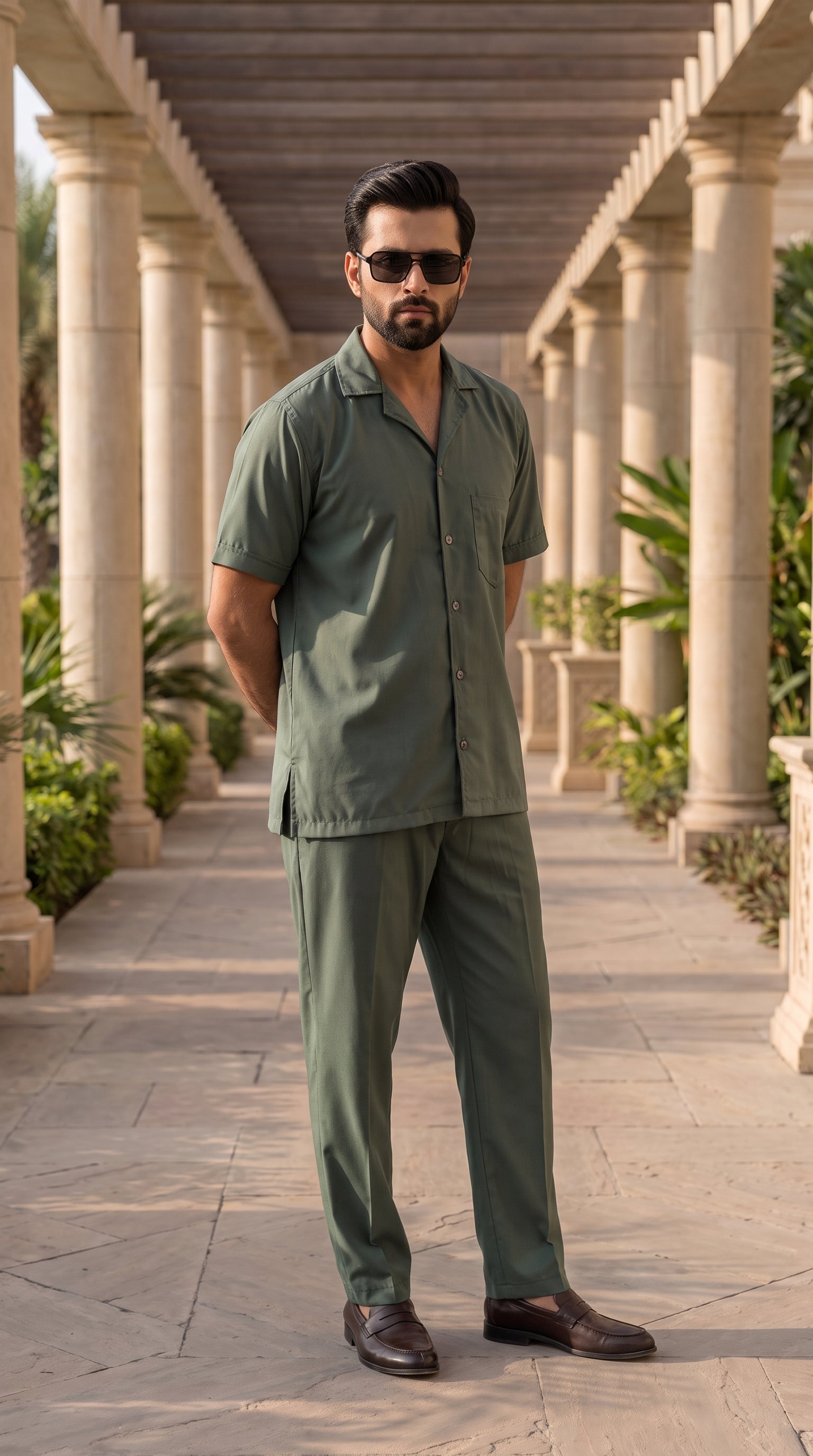 Sage Green Resortwear Co-ord Set